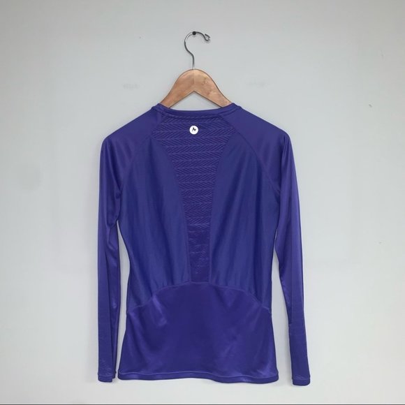 Marmot Long Sleeve  Top Workout Running Base Layer‎ Purple Women’s Size Small - Picture 6 of 8
